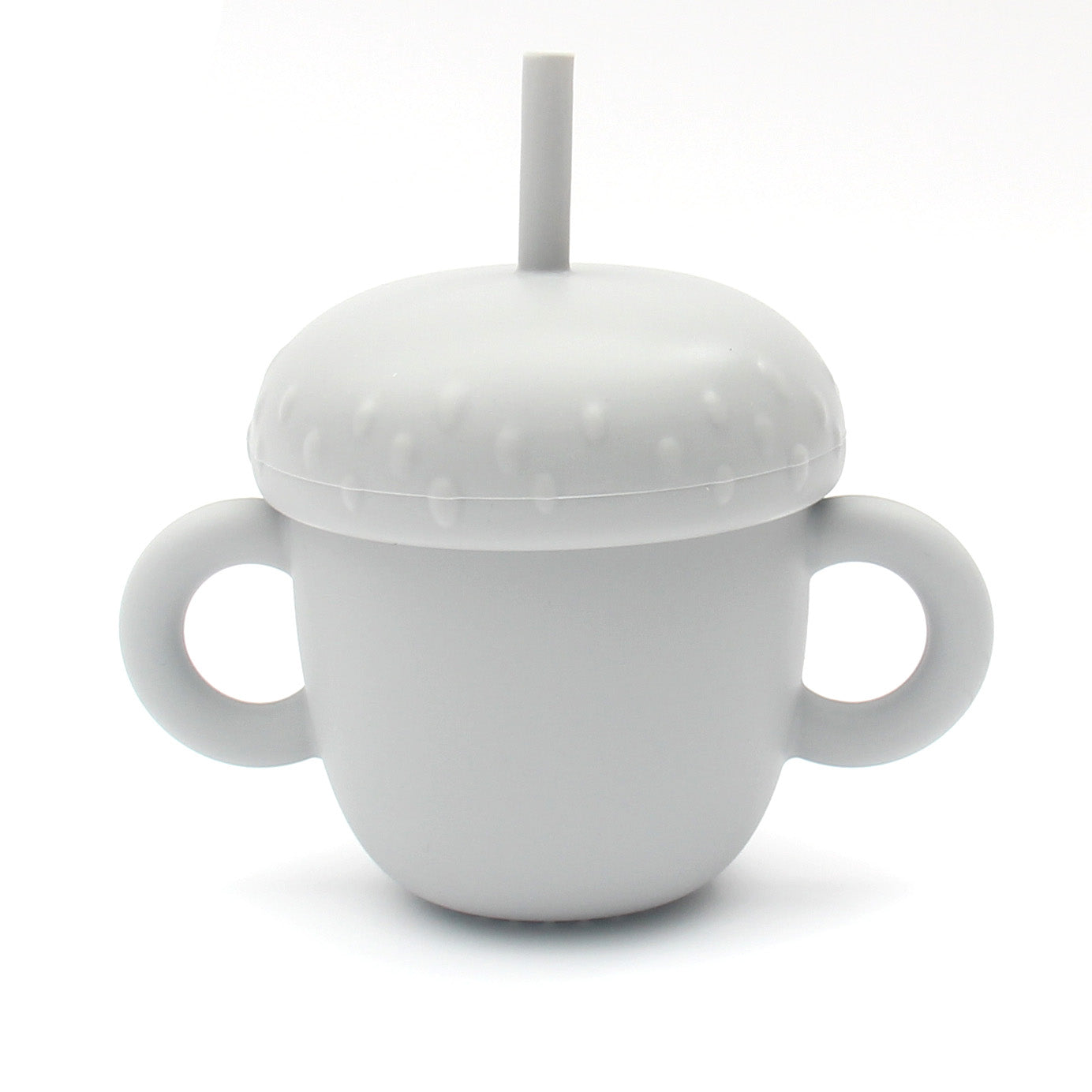 Silicone Acorn Shaped Cup with Straw