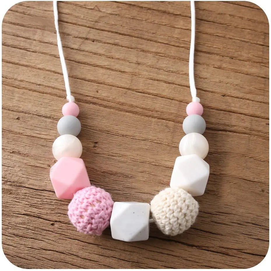 Silicone Teething Necklace in Various Colours