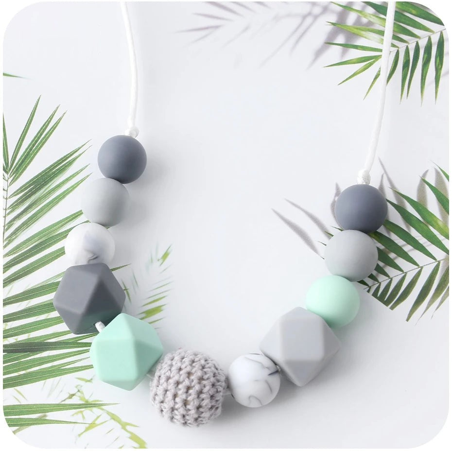 Silicone Teething Necklace in Various Colours