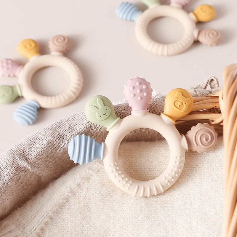 Silicone Teething Ring Toy