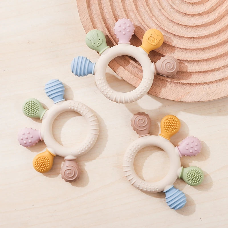 Silicone Teething Ring Toy