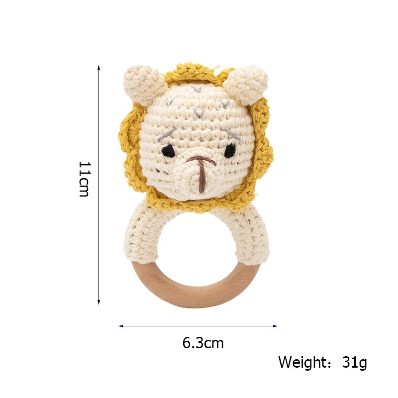 Crochet Animal Wood Teether