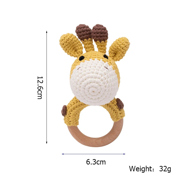 Crochet Animal Wood Teether