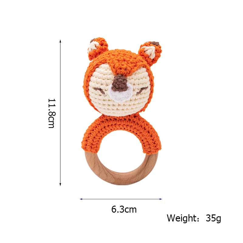 Crochet Animal Wood Teether